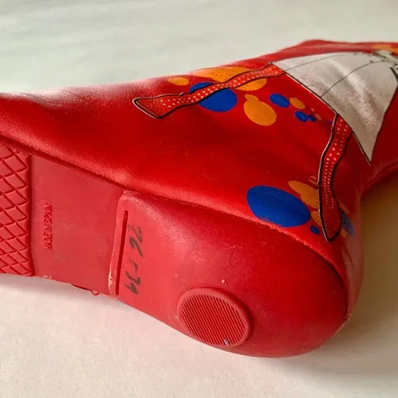 Rare - Rizzo Boots - Red GoGo Mod Girl on Cellphone - EU41 - Picture 8 of 16